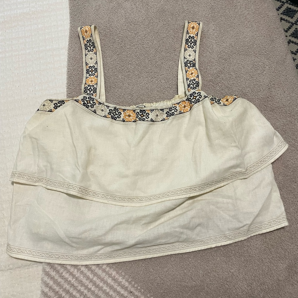 MADEWELL Linen Tiered Tank